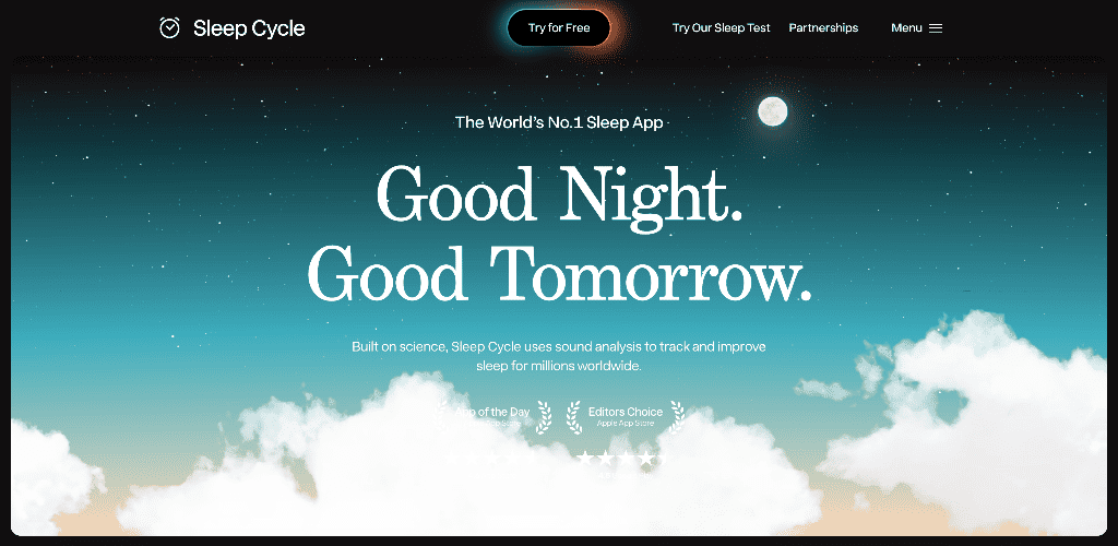 Sleep Cycle app screenshot