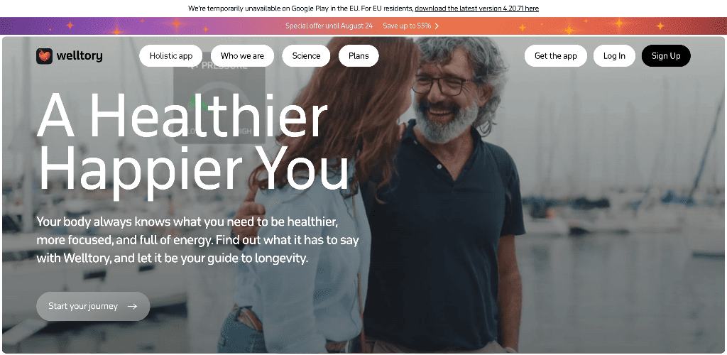 Welltory Ai powered app