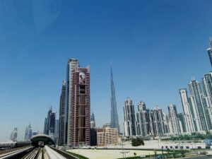 Dubai skyline view