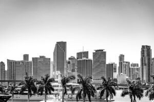 Miami skyline view