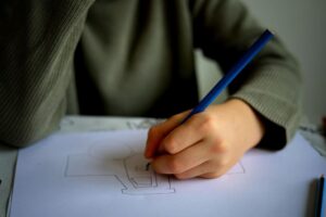 Person with drawing