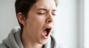 Yawning person