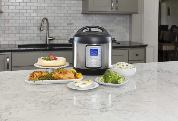 Instant Pot Duo Plus 9-in-1 Multicooker on the table